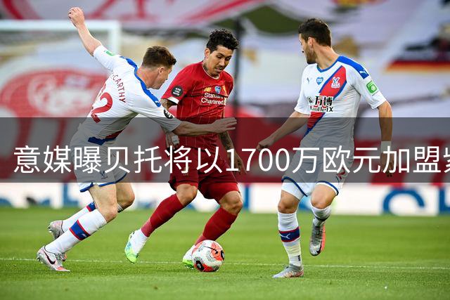 意媒曝贝托将以1700万欧元加盟紫百合